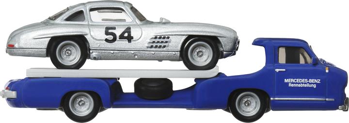 Actual product image Hot Wheels Car Culture: Team Transport Mercedes-Benz 300 SL & '55 Mercedes Benz Blaues Wunder