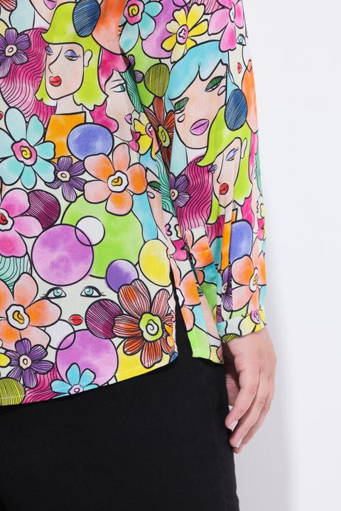 Image du produit Miamoda Blouse coupe Regular Fit, motif femmes/fleurs (44)