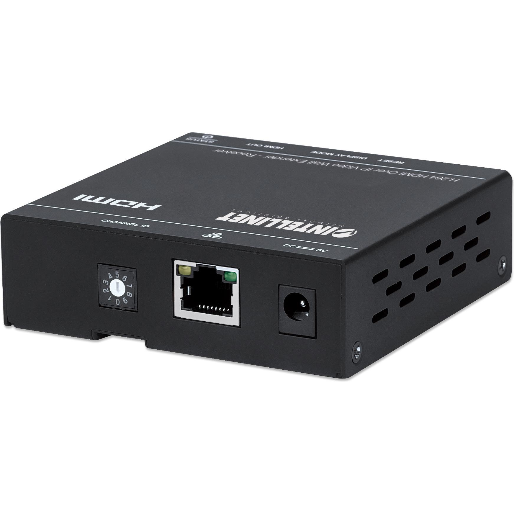 Thumbnail - Intellinet H.264 HDMI Over IP Videowand-Extender, Empfangsmodul, Switch Box