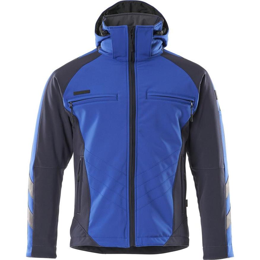 Thumbnail - Mascot, Arbeitsjacke, 16002, Unisex Softshell Jacke, Elastan, Polyester Marineblau/Königsblau, Grösse XXL (XXL)