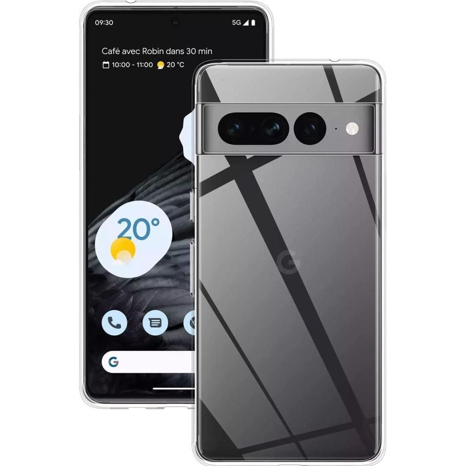 Screenguard Flexible TPU Clear Case (Google Pixel 7 Pro), Smartphone Hülle, Transparent