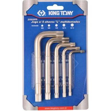 King, Chiave inglese, TONY ZESTAW KLUCZY SPLINE 5szt. M5-M12
