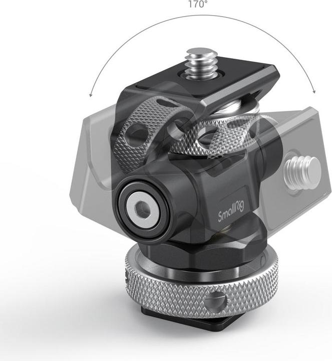 Actual product image SmallRig Swivel and Tilt Adjustable Monitor Mount with Cold Shoe Mount (Monitor Accessories)