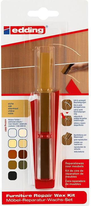 Edding Möbel-Reparaturwachs-Set (Eiche, 1 x)