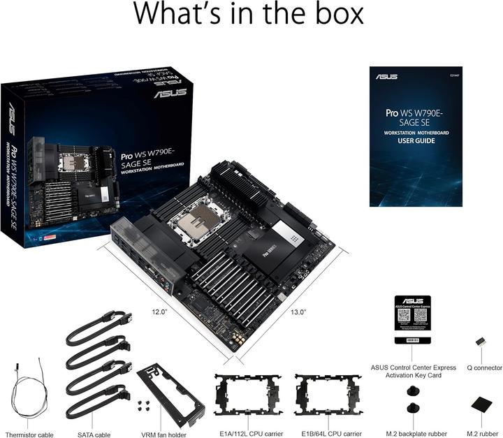 Actual product image ASUS PRO WS W790E-SAGE SE (LGA 4677, Intel W790, SSI EEB)