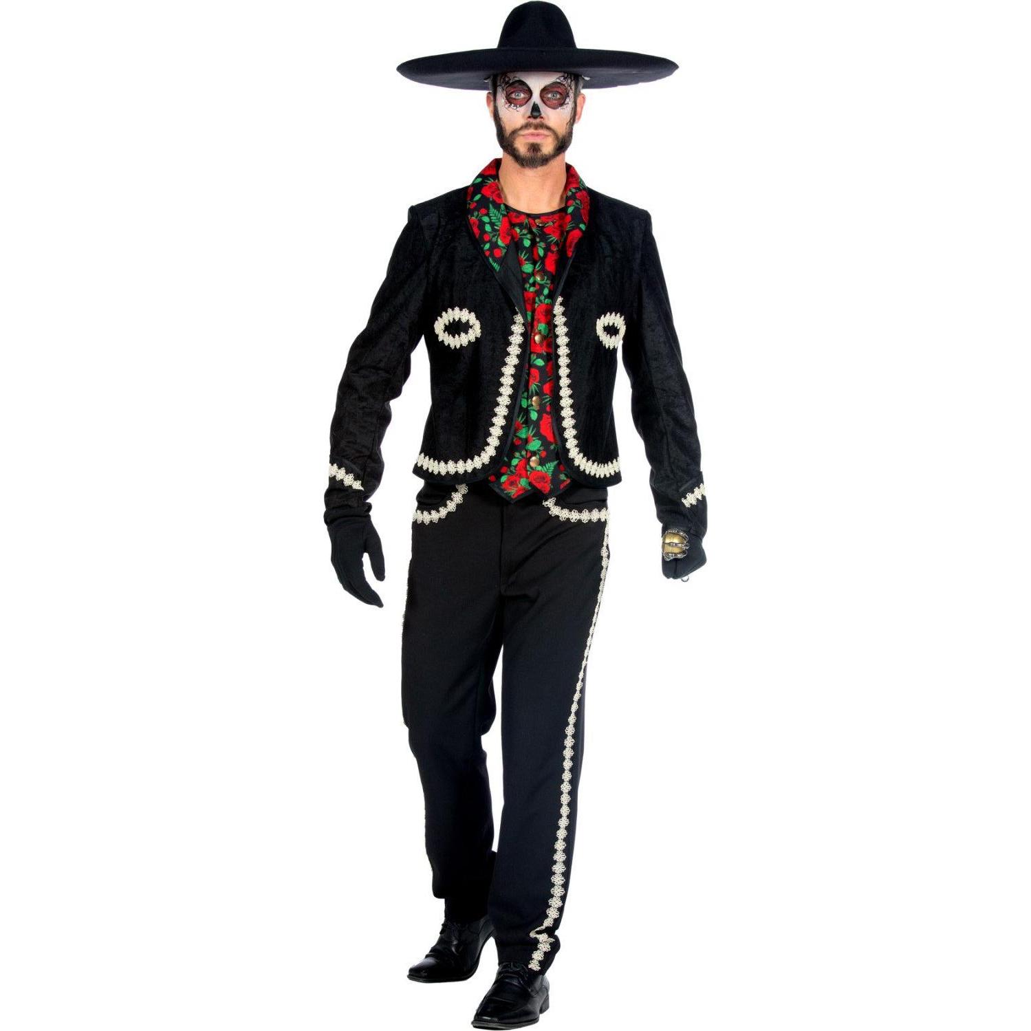 Thumbnail - Wilbers Herren Mariachi Kostüm, schwarz (M)