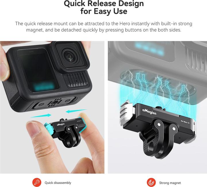 Actual product image aMagisn Metall Quick Release Mount