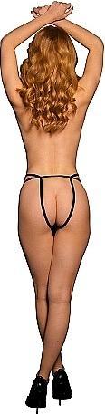 Produktbild Le Désir Sophia - Brief with Open Crotch and Buttock, Adjustable Slider and Golden Details - One Size (One Size)