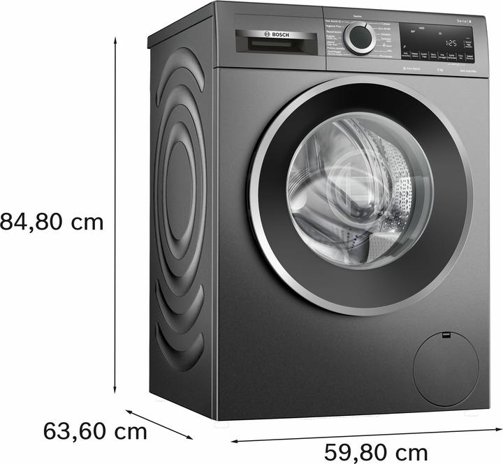 Produktbild Bosch Hausgeräte WGG244ZRIT Waschmaschine, Frontlader 9 kg (9 kg, Links)