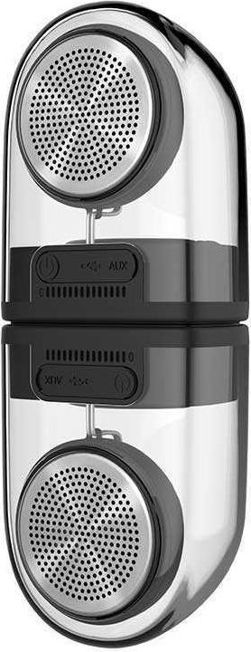 Actual product image Devia Crystal series TWS speaker with silicon case (2pcs) juodas (10 h)