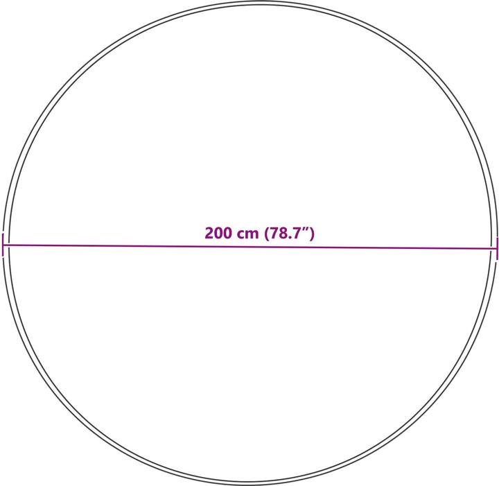 Produktbild vidaXL Kunstschaffell Teppich (200 cm)