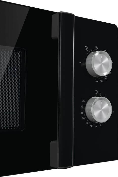 Actual product image Gorenje MO20E2BH Microwave Oven, Free Standing, Capacity 20 L, Power 800 W, No Ddisplay, Black (20 l)