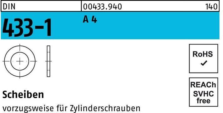 Produktbild Scheibe DIN 433-1 5,3 x 9 x1 A 4