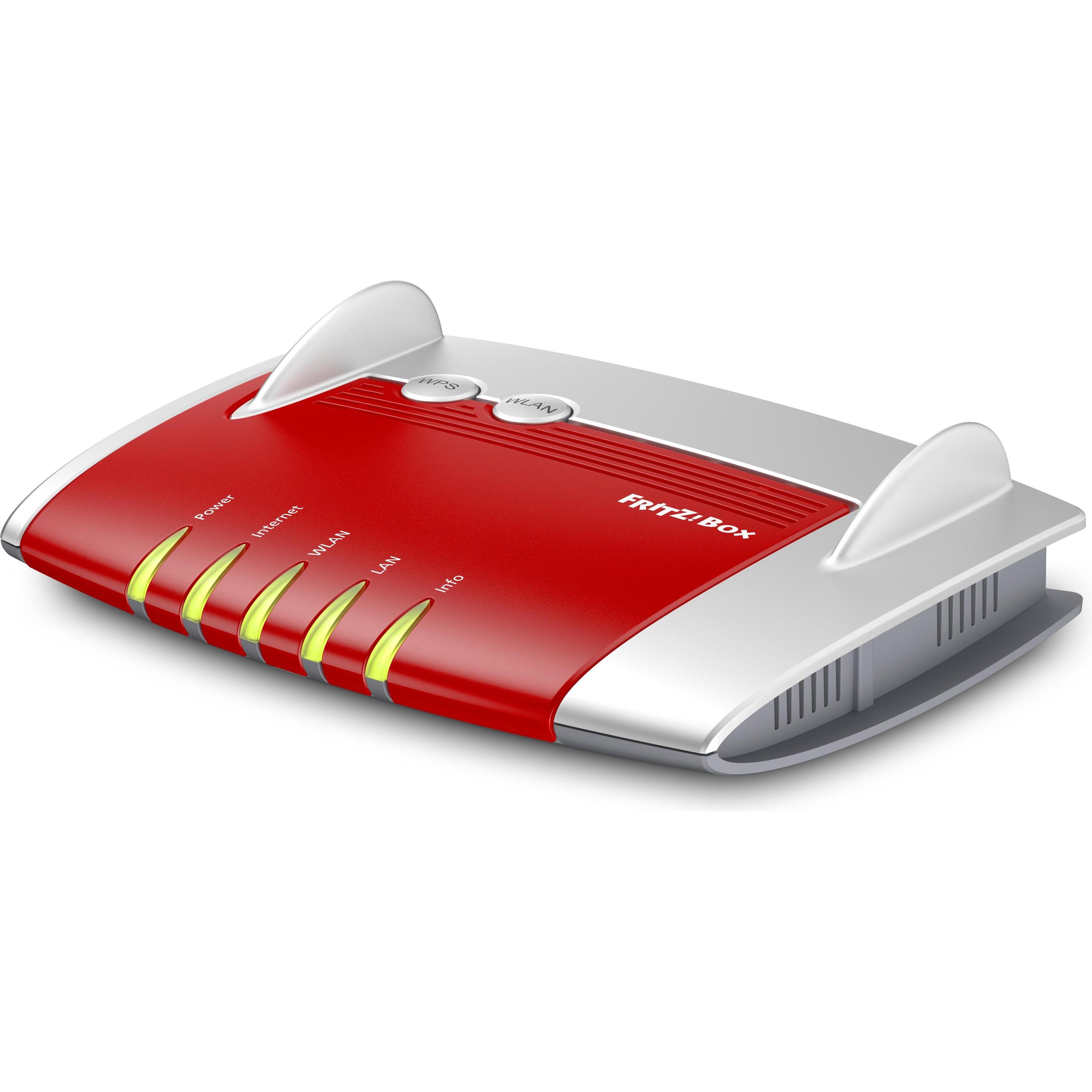AVM FRITZ!Box 4020, Router, Weiss, Rot