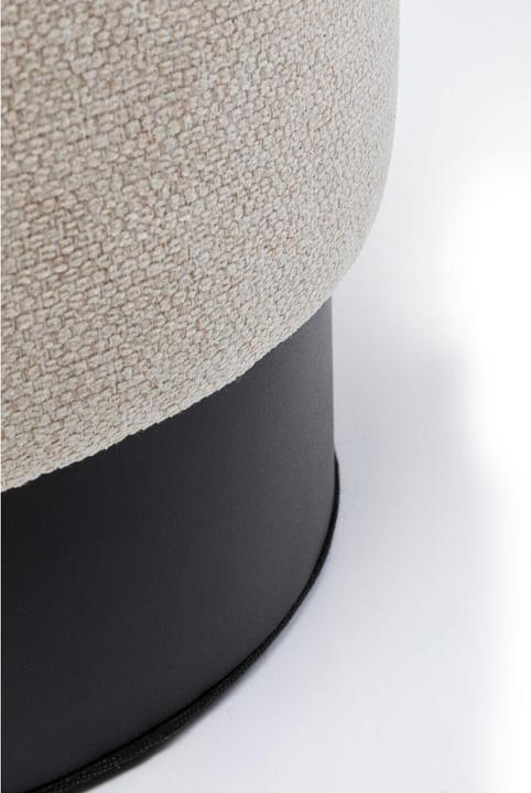 Actual product image Kare Design Stool Cherry Cream Black Ø36cm