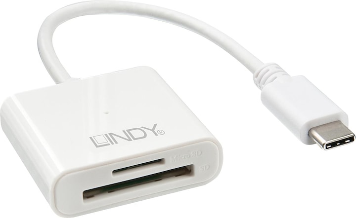 Actual product image Lindy USB 3.1 Type C SD Card Reader (USB-C)