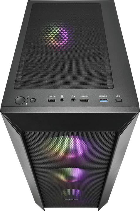Produktbild Fortron FSP Geh Midi CMT218 ATX/M-ATX/M-ITX/ARGB o.N. Black retail (mATX, ITX)