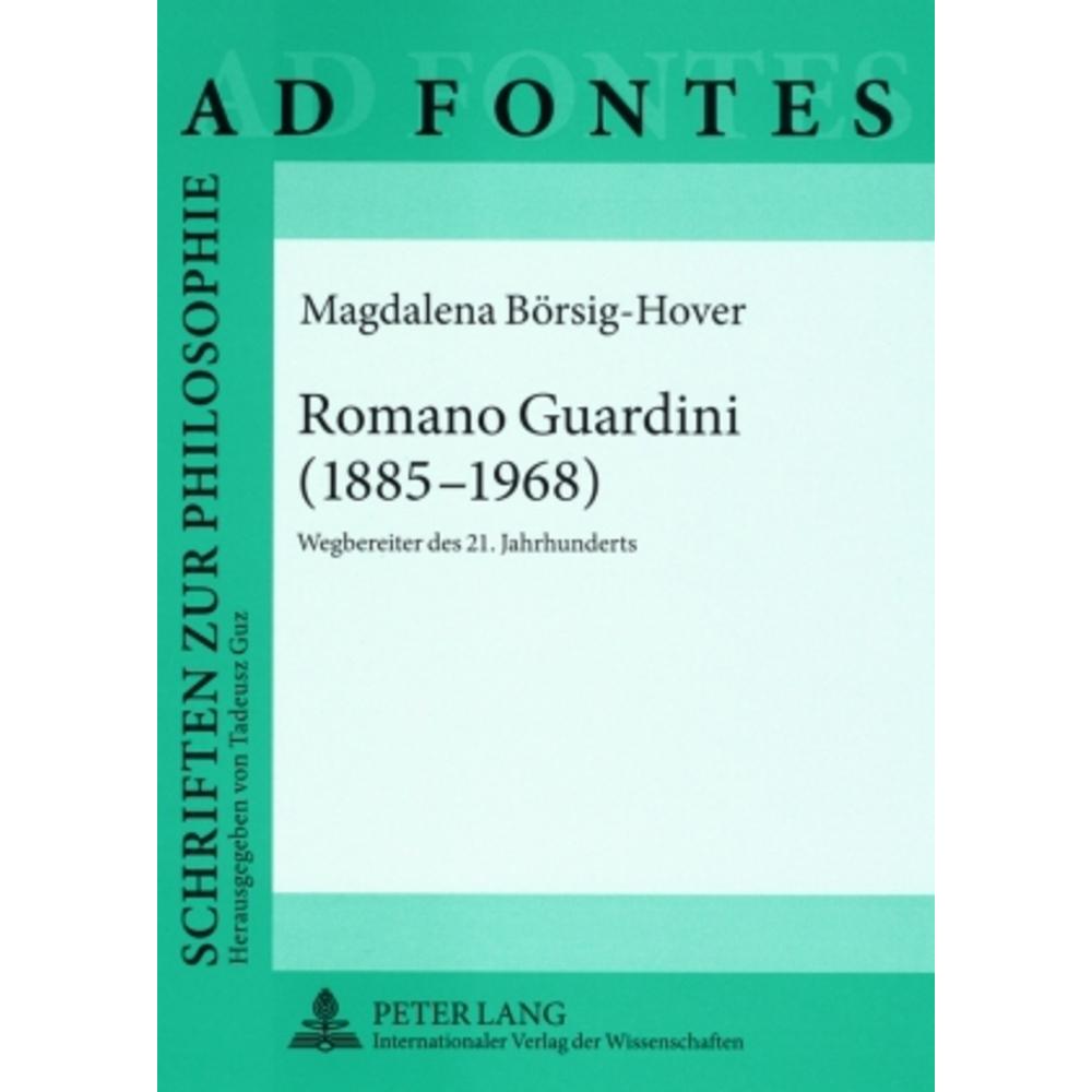 Romano Guardini (1885-1968), Fachbücher von Magdalena Börsig-Hover