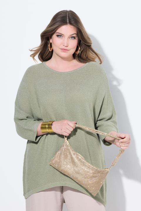 Immagine prodotto Miamoda Maglione dal taglio oversize in maglia brillante con maniche a pipistrello (58)