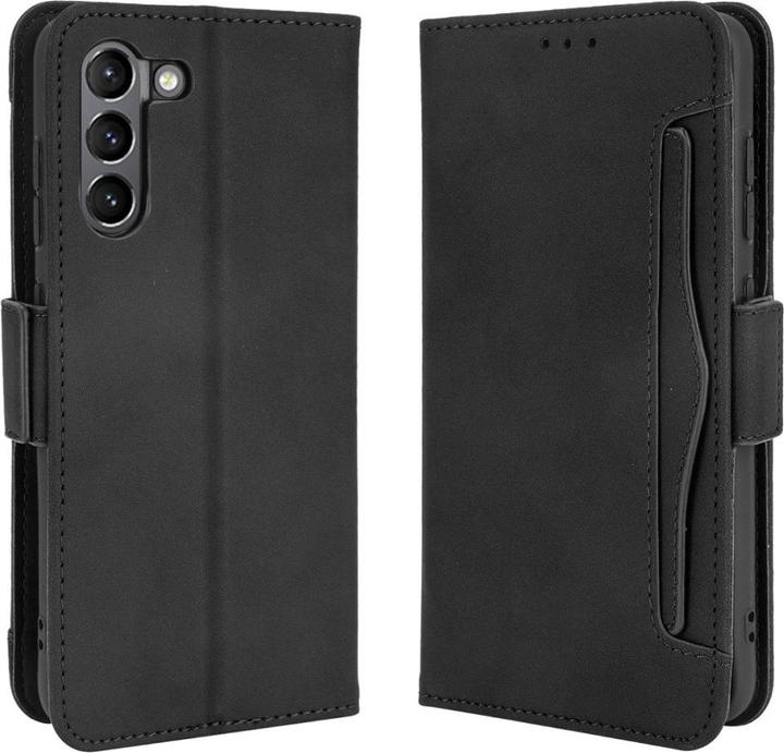 Produktbild Cover-Discount Galaxy S21 FE - Etui mit vielen Kartenfächer schwarz (Samsung Galaxy S21 FE)