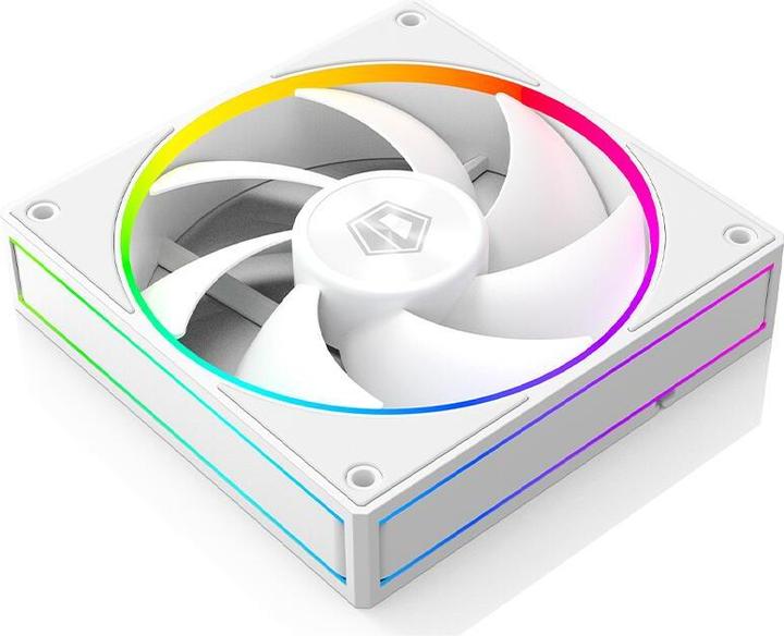 Actual product image ID-Cooling Set of 3 AF-127 120mm white fans with aRGB lighting (120 mm, 3x)