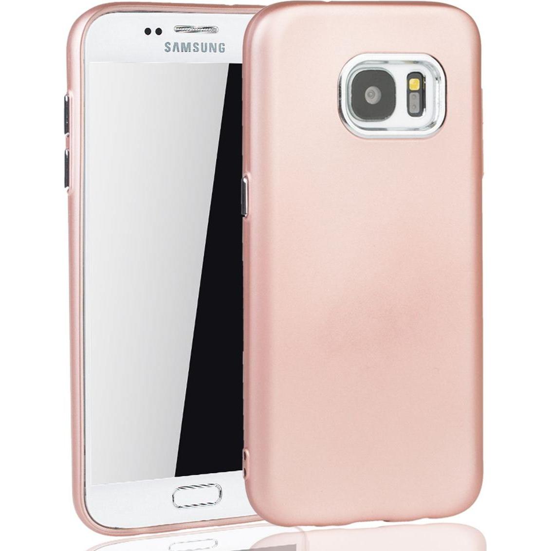 Thumbnail - König Design Handyhülle für Samsung Galaxy S7 Schutz Case Cover Bumper Schale Etuis Rose Pink (Samsung Galaxy S7), Smart...