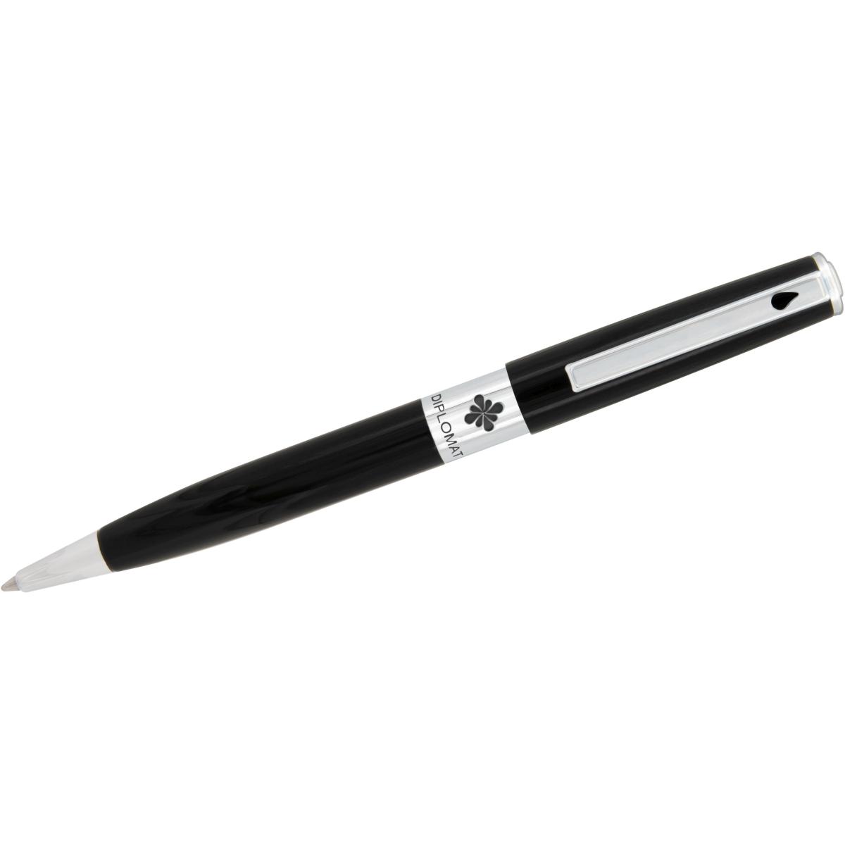 Diplomat, Schreibstifte, Kugelschreiber CLR lack schwarz easyFlow (Schwarz, 1 x)