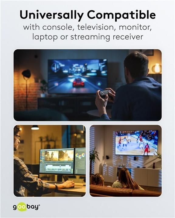 Produktbild Goobay HDMI – HDMI (1 m)