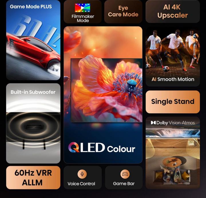 Image du produit Hisense TV 65A7Q (65", QLED, 4K, 2025)