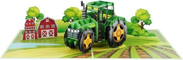 Actual product image MU Classic 3D Pop-Up Grusskarte - Traktor (1 pcs.)