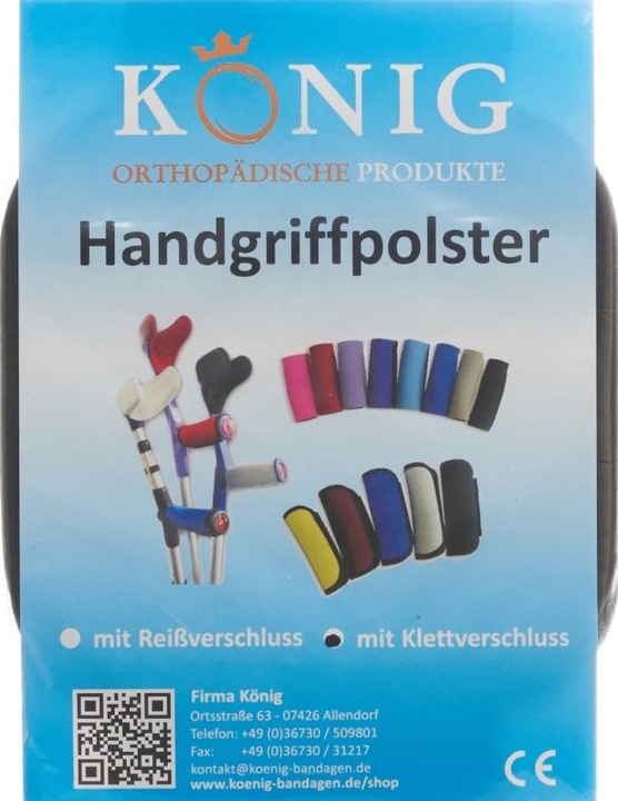 Actual product image König Chain Grip pads crutches