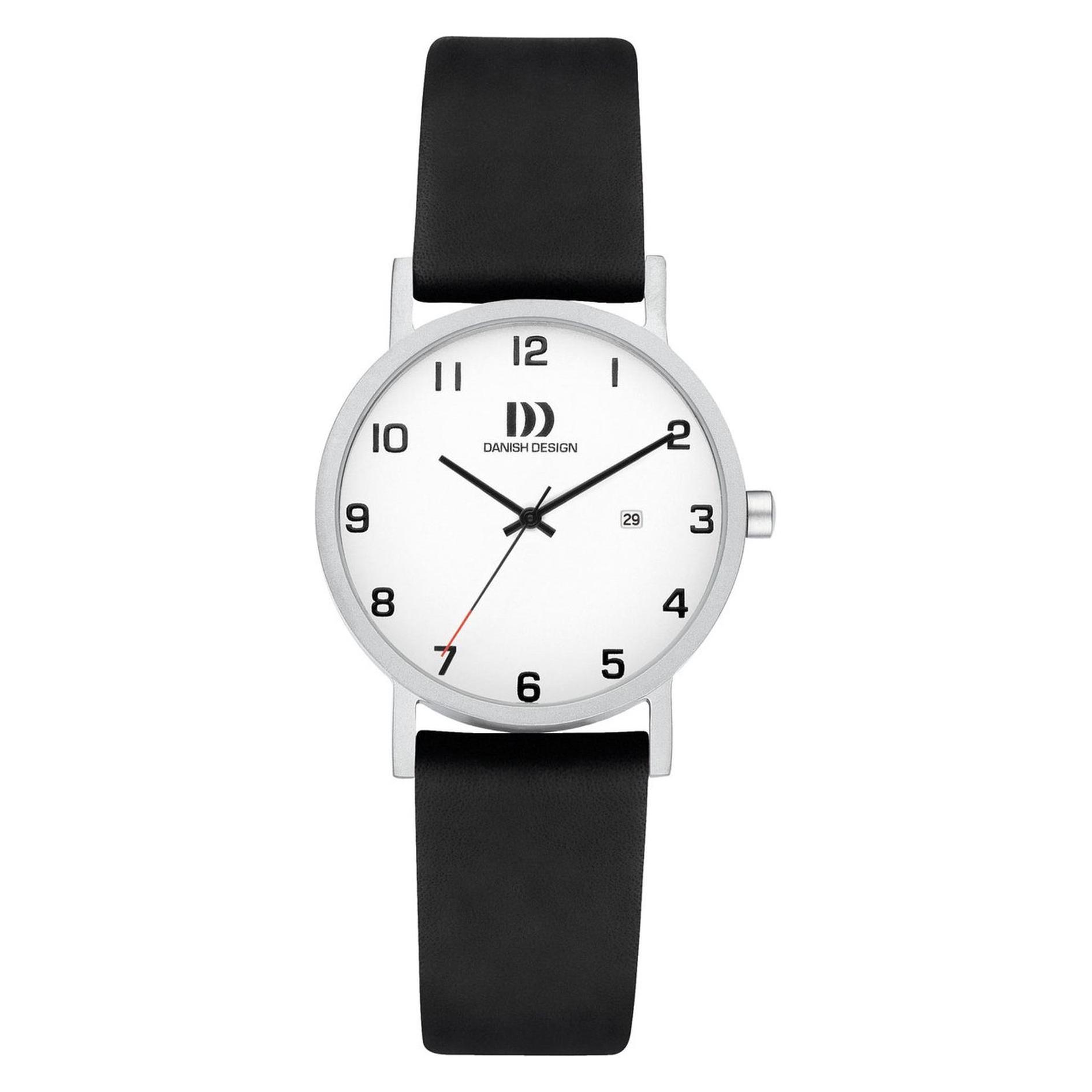 Danish Design, Horloge, Dänisches Design Rhein Nmbrs Silber Datum Klein IV82Q199, Zilver, (Analoog Horloge, 30 mm)