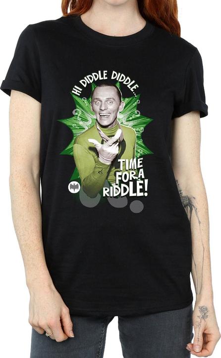 Immagine prodotto Batman TV Series The Riddler Time for a Riddle Maglietta Ampia Donna (S)