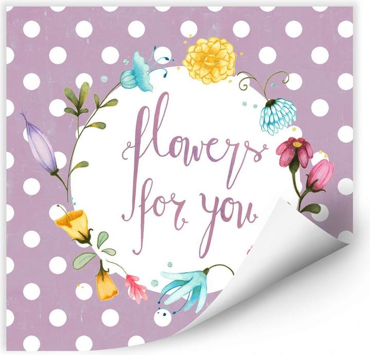Actual product image Trenddeko Flowers for you (50 x 50 cm)