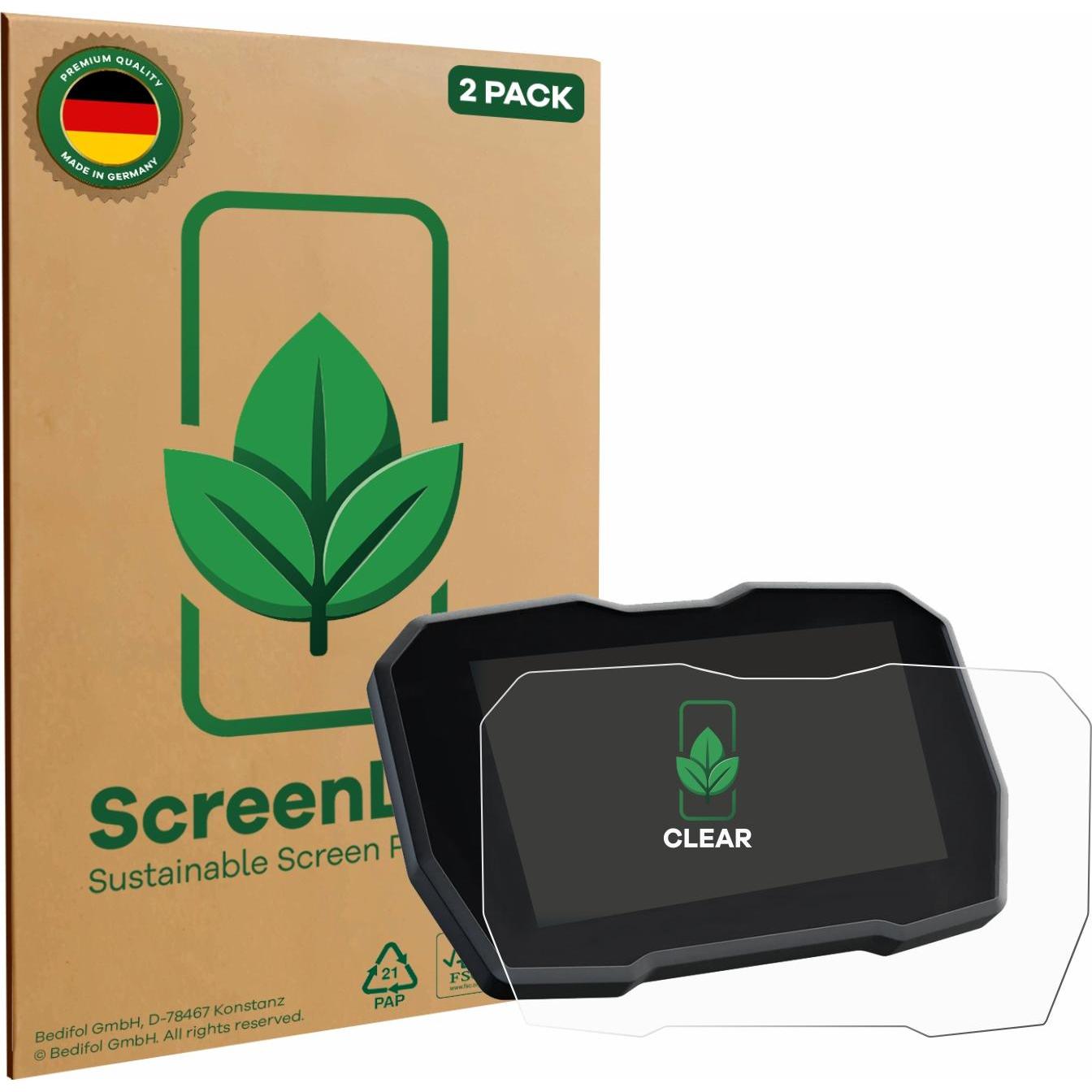 ScreenLeaf, Fahrzeug Navigation Zubehör, Schutzfolie nachhaltiger Displayschutz Display Schutz Folie Klar Transparent