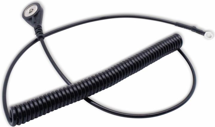 Produktbild Quadrios ESD-Erdungskabel 1.80 m Druckknopf 4 mm, Ringkabelschuhanschluss