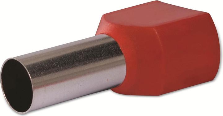 Produktbild Quadrios 22C440 Zwillings-Aderendhülse 10 mm² Teilisoliert Rot 1 Set