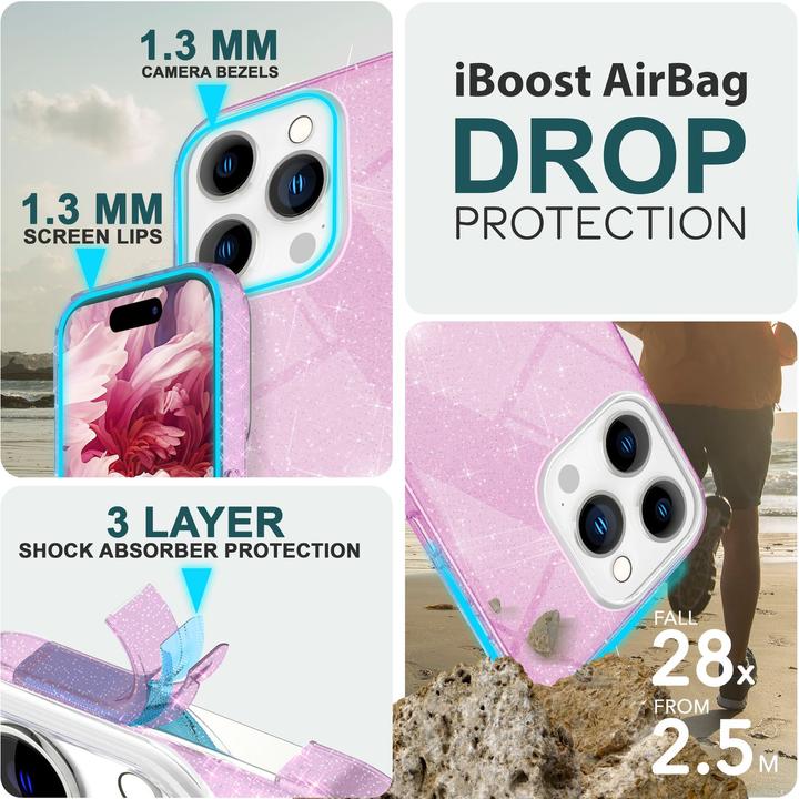 Actual product image Nalia Glitter cover (Apple iPhone 15 Pro Max)