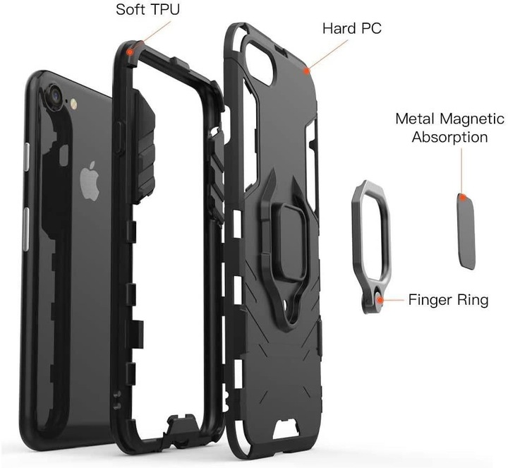 Produktbild CoreParts MOBX-COV-JL-SE20 Handy-Schutzhülle 11,9 cm (4.7" ) Cover Schwarz (Apple iPhone SE (2nd Gen))