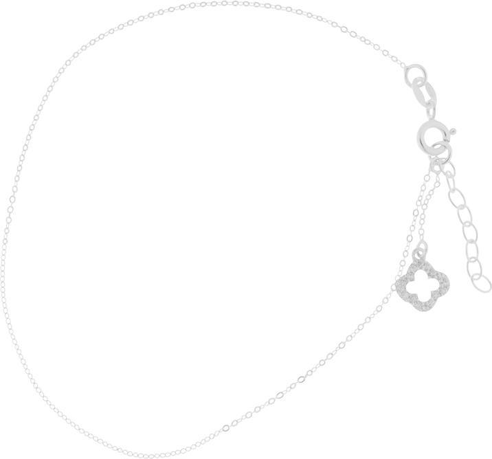 Produktbild Leyda Fusskette Blume (Silber 925, Synthetischer Stein, 25 cm)