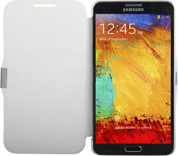 Actual product image König Design Mobile phone cover case for Samsung Galaxy Note 3 N9000 white brushed (Samsung Galaxy Note 3)