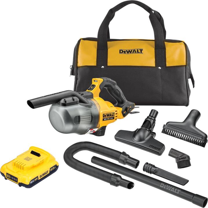 Actual product image DeWalt DCV 501 LN Akku Stabsauger 18 V 0,7 l Staubklasse L + 1x Akku 2,0 Ah - ohne Ladegerät (Wet dry vacuum cleaner)