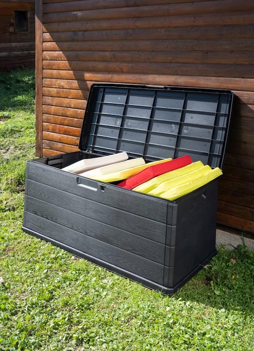 Produktbild Inda-Exclusiv XL Auflagenbox Sitzbank 2 Personen Kunststoff Anthrazit 340L
