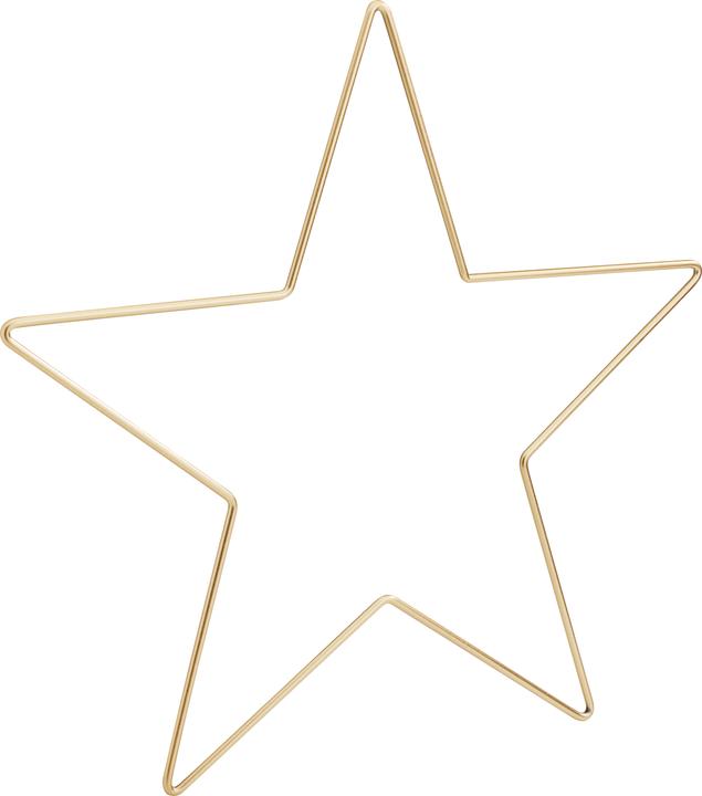 Actual product image VBS Metal ring "Star", gold-coloured