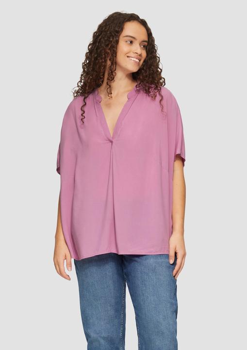 Actual product image S.Oliver Bluse Loose-Fit-Bluse mit Stehkragen (44)