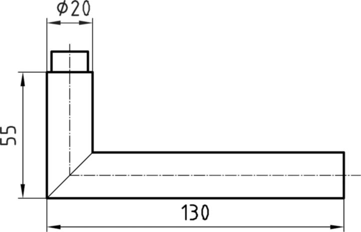 Image du produit Glutz topaze 30.030 (Poignée de porte)