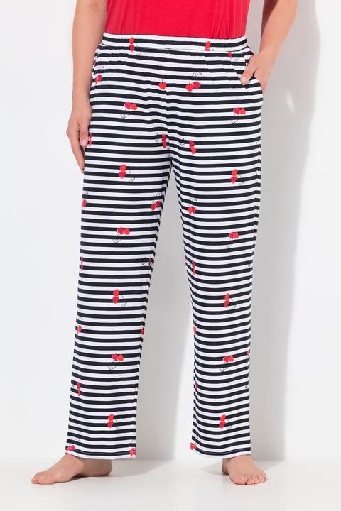 Produktbild Ulla Popken Pyjamahose, uni / Herzen, langes Bein (42, 44)