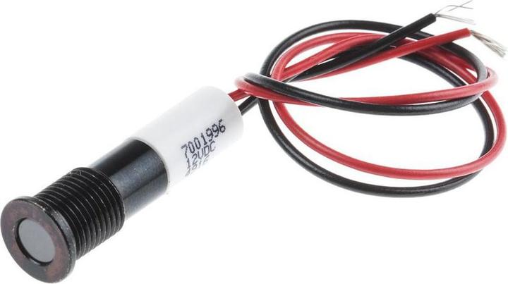 Produktbild RS PRO LED 8mm Chromblende 12Vdc Weiß +Kabel