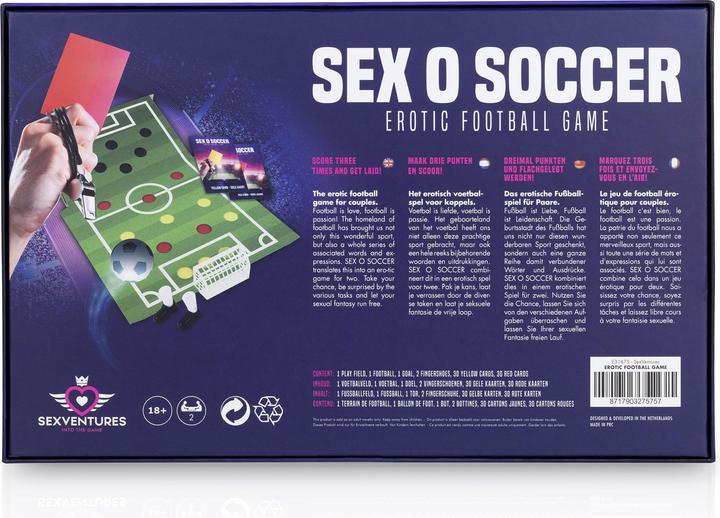 Immagine prodotto Sexventures Sex O Soccer - Gioco di calcio erotico (NL-DE-EN-FR) (Gioco da tavolo, Tedesco, Inglese, Olandese, Francese)