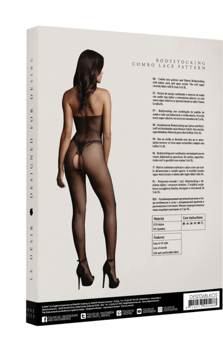 Produktbild Le Désir Fishnet and Lace Bodystocking (One Size)